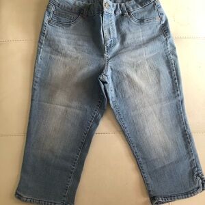 d. jeans Light Blue Denim knee length crop
